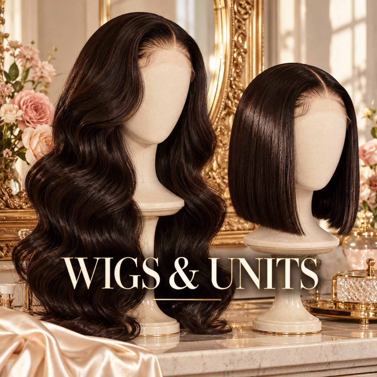 Wigs & Units | Pre-Plucked Hairline | 100% Premium Virgin Human Hair Extensions | Get Glam'd Hair