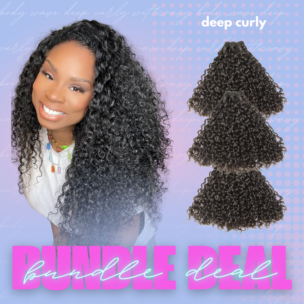 BUNDLE DEAL ~ Body Wave, Deep Curly, Trilliant Wet & Wavy